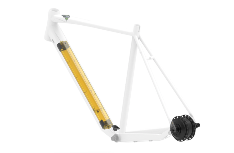 Illustration for article titled Esta bicicleta eléctrica pesa 11,3 kilos y esconde dos baterías ¿Adivinas dónde se conecta la segunda?